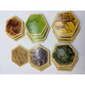 Klaus Teuber's Catan Trade Build Settle Board Game Base Game Pieces